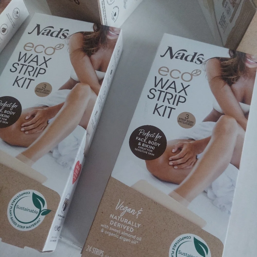 6 Pcs New Nads Eco Wax Strip Kit / Nads Wax Refils